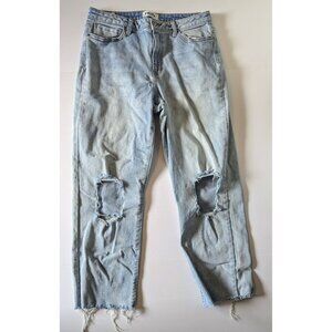 RSQ Women's Distressed Jeans High Rise Straight Leg Size 31
